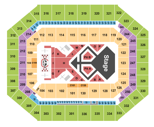JMA Wireless Dome Chris Brown Seating Chart